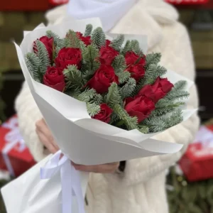 Fireside Glow Christmas Bouquet