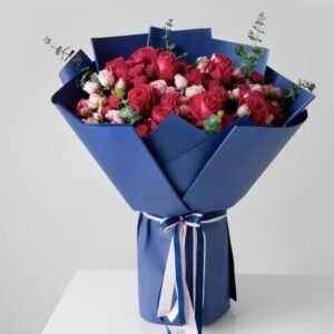 Sapphire - Red and Pink Rose Bouquet