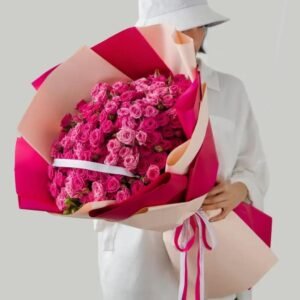 Juliet_Pink Spray Rose Bouquet