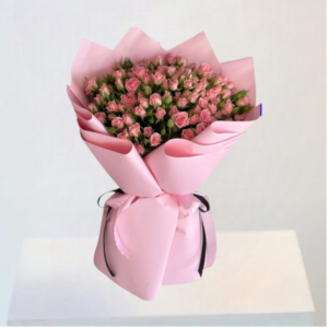 Passion _ 51 pink Baby Rose Bouquet