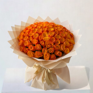 Garden whisper _ 101 Orange Rose Premium Bouquet