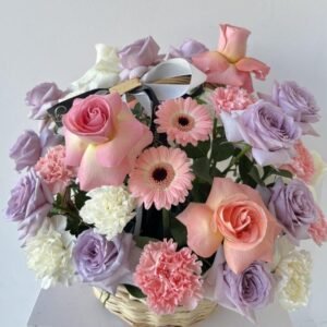 Eden Garden Mixed Flowers Basket