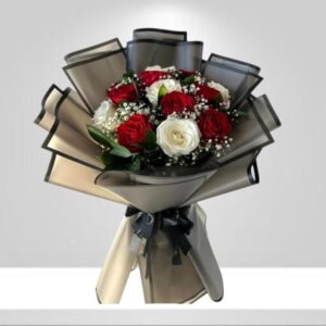 Rose Merry Red White Rose Bouquet