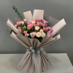 Mauve Mixed Spray Rose Florist Special Bouquet