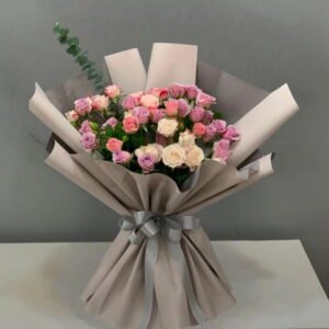Mauve Mixed Spray Rose Florist Special Bouquet