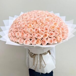 151 Democrats _ Peach pink Luxurious Bouquet