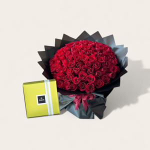In Love With You Luxury 101 Red Rose with Patchi Chocolate