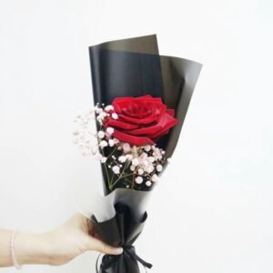 Pretty _ Single Rose Bouquet